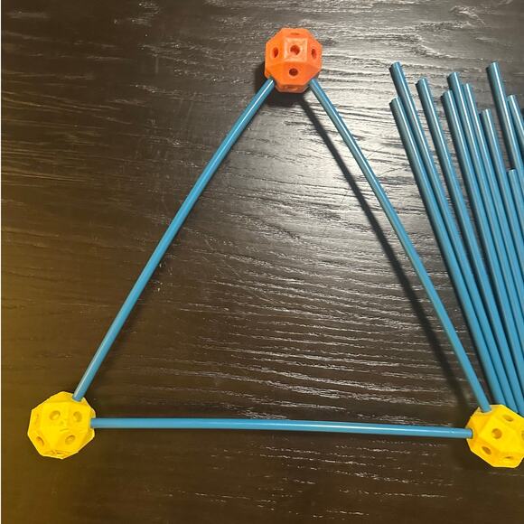 Colorful Construction Set with Blue Sticks - Picture 2 of 4